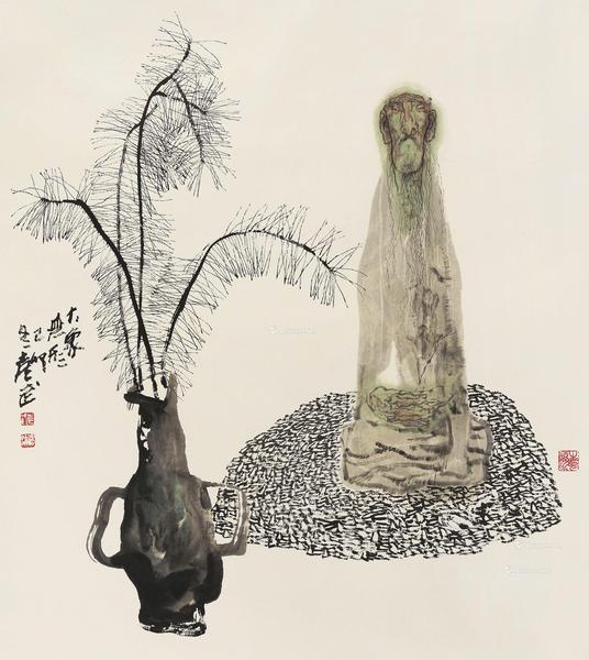  1999年作 大象无形 镜心 设色纸本