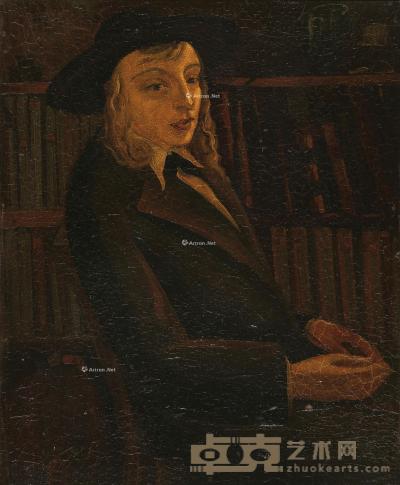  1928年作 肖像 木板油画 82×68cm