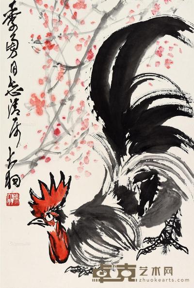  大吉图 镜片 设色纸本 67×45cm