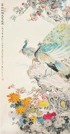  花鸟 立轴 纸本