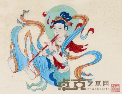 佛像 镜框 设色纸本 10×12.5cm