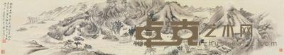 韬光初步图 手卷 水墨纸本 28×143cm