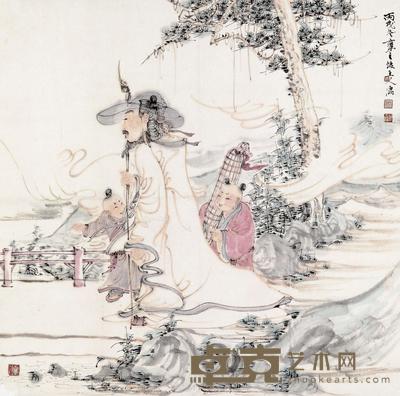 2006年作 高士图 纸本设色 68×68cm
