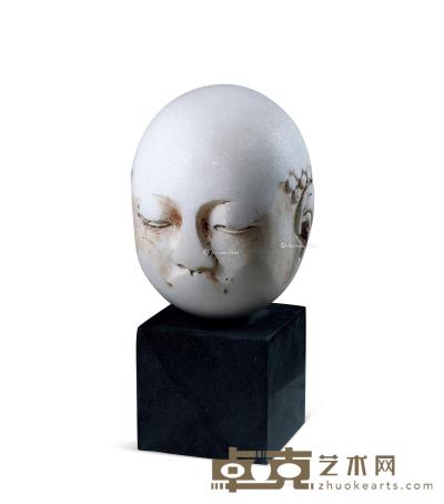  2009年作 面孔 大理石雕塑 37×18.5×20cm