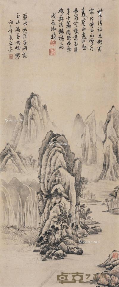  山水 立轴 水墨纸本 81×33.5cm