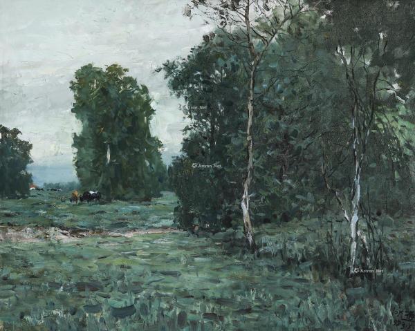  1993年作 风景 布面油画