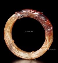  清中期 玉龙形环