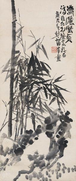  1910年作 潇洒坚贞 立轴 水墨纸本