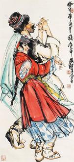 人物 立轴 纸本