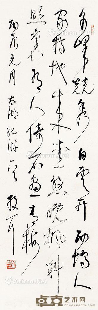  书法 立轴 纸本 108×34cm