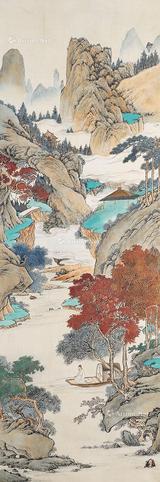  山水 立轴 纸本