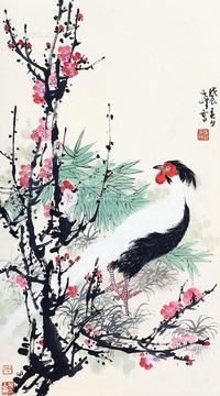  花鸟 立轴 纸本