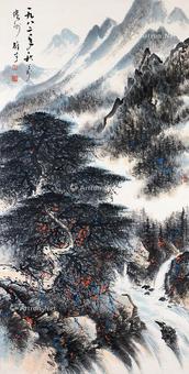  山水 立轴 纸本