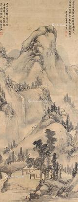  山水 立轴 绢本