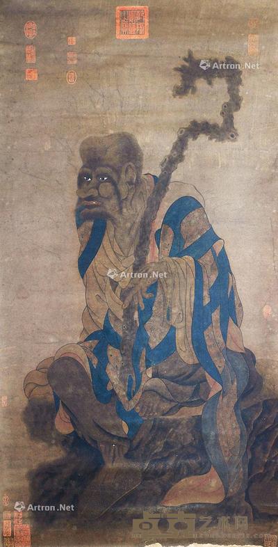  罗汉 立轴 纸本 135×69cm