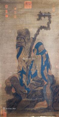  罗汉 立轴 纸本