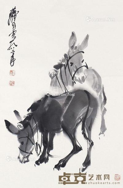 驴 立轴 纸本 68×44cm