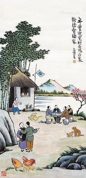  人物 立轴 纸本