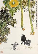  花鸟 立轴 纸本