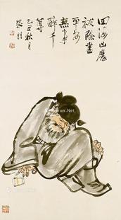  醉翁图 立轴 纸本