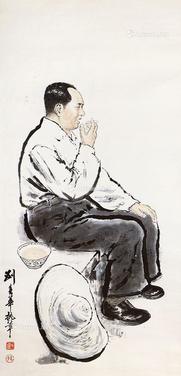  伟人像 立轴 纸本