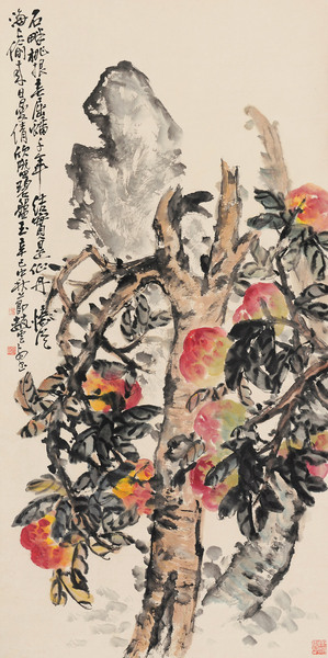  寿千年 立轴 设色纸本