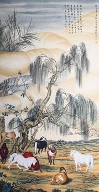  马 立轴 纸本
