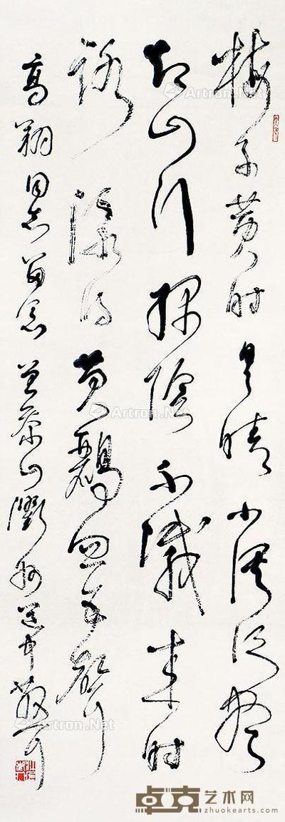  梅子 立轴 纸本 108×39cm
