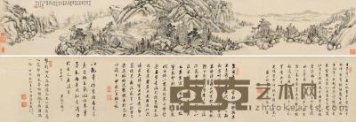  壬子（1792）年作 仿古山水卷 手卷 水墨纸本 27×175.5cm