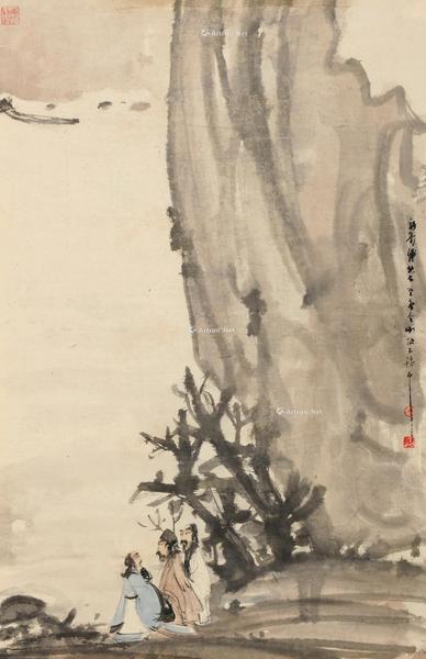  赤壁赋 镜心 设色纸本