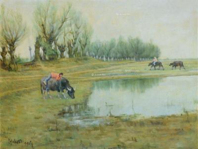  1996年作 风景 布面 油画