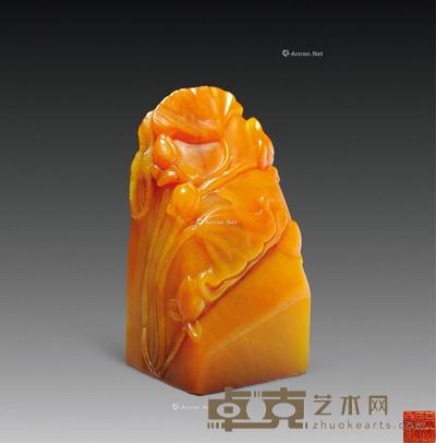  清 戴震田黄自用印（胡适旧藏） 2.5×2.5×5.5cm