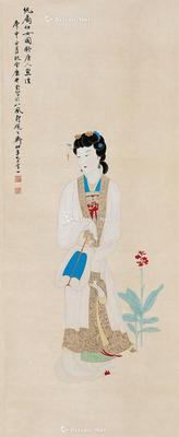  仕女 立轴