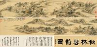  戊申（1848）年作 秋林琴韵卷 手卷 设色纸本