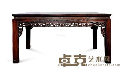  民国 红木嵌瘿木画桌 164×81×86.5cm