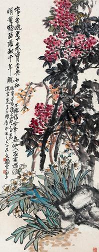  花卉 立轴