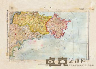  山东海事地图 67×48.5cm