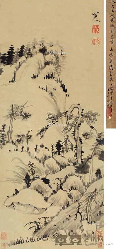 山居图 立轴 水墨纸本 98×40cm