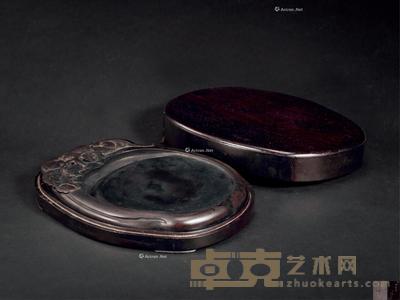  清 董其昌铭端砚 长22.5cm