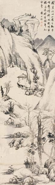  山水 立轴 纸本