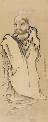  达摩 立轴 纸本