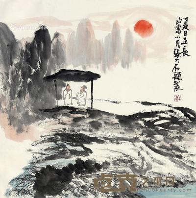  夏日正长 镜心 设色纸本 68×68cm