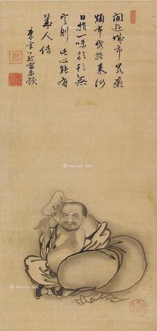  佛 立轴 绢本