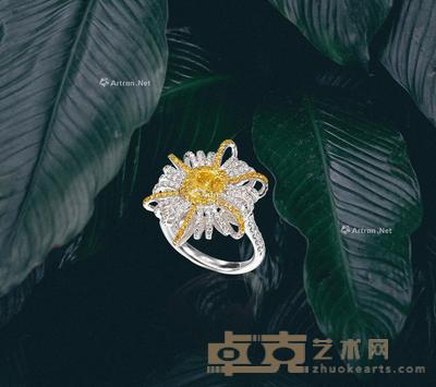 1.05克拉彩黄钻(Fancy Yellow)戒指 --