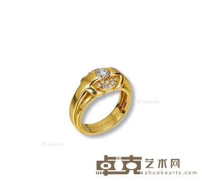  约90年代制 宝诗龙（BOUCHERON）金镶钻石戒指 --