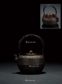  明治时期·十一代大西净寿造手取釜式铁壶