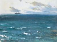  1996年作 始见轮舟与沧海 布面 油画
