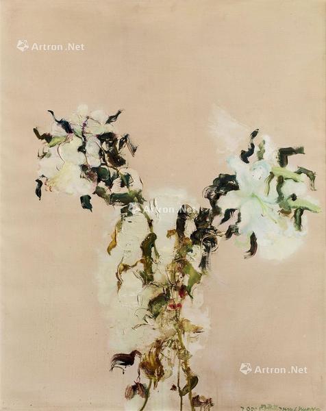  2000年作 百合 布面油画