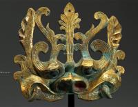  六世纪 铜鎏金兽面