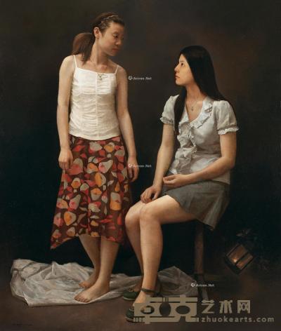  2008年作 秋波 布面 油画 130×110cm